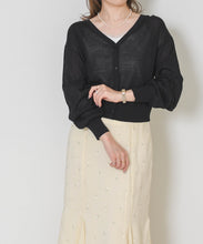 画像をギャラリービューアに読み込む, 【予約販売/4月下旬発売予定】Vネックシアーカーディガン/TT628403