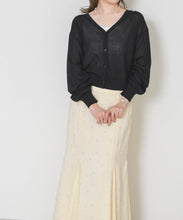 画像をギャラリービューアに読み込む, 【予約販売/4月下旬発売予定】Vネックシアーカーディガン/TT628403