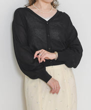 画像をギャラリービューアに読み込む, 【予約販売/4月下旬発売予定】Vネックシアーカーディガン/TT628403