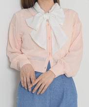 画像をギャラリービューアに読み込む, 【予約販売/4月下旬発売予定】Vネックシアーカーディガン/TT628403