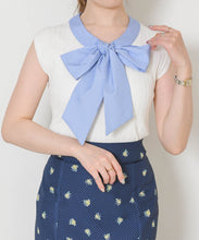 画像をギャラリービューアに読み込む, 【予約販売/4月下旬発売予定】ボウタイフレンチ袖ニット/TT628308