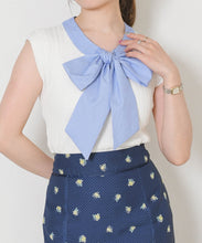 画像をギャラリービューアに読み込む, 【予約販売/4月下旬発売予定】ボウタイフレンチ袖ニット/TT628308