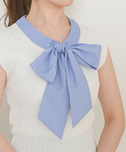 画像をギャラリービューアに読み込む, 【予約販売/4月下旬発売予定】ボウタイフレンチ袖ニット/TT628308