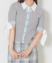 画像をギャラリービューアに読み込む, 【予約販売/4月中旬発売予定】ケーブル編みレイヤードカーディガン/TT628404