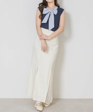 画像をギャラリービューアに読み込む, 【予約販売/4月下旬発売予定】ボウタイフレンチ袖ニット/TT628308