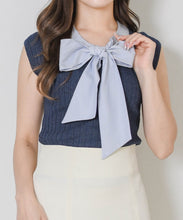 画像をギャラリービューアに読み込む, 【予約販売/4月下旬発売予定】ボウタイフレンチ袖ニット/TT628308