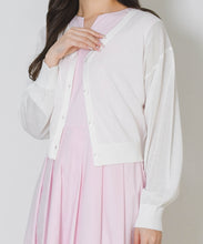 画像をギャラリービューアに読み込む, Vネックシアーカーディガン/TT628403