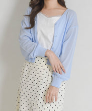 画像をギャラリービューアに読み込む, 【予約販売/4月下旬発売予定】Vネックシアーカーディガン/TT628403