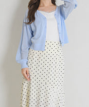 画像をギャラリービューアに読み込む, 【予約販売/4月下旬発売予定】Vネックシアーカーディガン/TT628403