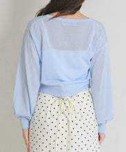 画像をギャラリービューアに読み込む, 【予約販売/4月下旬発売予定】Vネックシアーカーディガン/TT628403