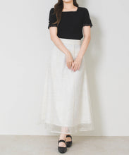 画像をギャラリービューアに読み込む, 【予約販売/4月中旬発売予定】フラワー刺繍Aラインスカート/MM627208