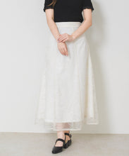 画像をギャラリービューアに読み込む, 【予約販売/4月中旬発売予定】フラワー刺繍Aラインスカート/MM627208