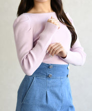 画像をギャラリービューアに読み込む, ボートネックリブニット/TT618302