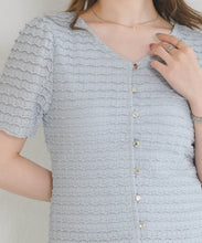 画像をギャラリービューアに読み込む, 【予約販売/4月下旬発売予定】ウェーブラッセルカットトップス/MM628204