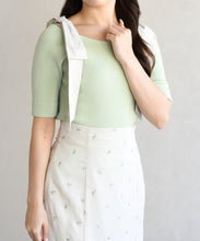 画像をギャラリービューアに読み込む, ショルダーリボンニット/TT628301