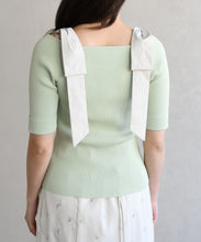 画像をギャラリービューアに読み込む, ショルダーリボンニット/TT628301