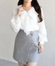 画像をギャラリービューアに読み込む, 襟プリーツシアーブラウス/TT618101