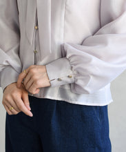 画像をギャラリービューアに読み込む, 襟プリーツシアーブラウス/TT618101