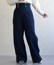 画像をギャラリービューアに読み込む, レースアップデニムワイドパンツ/TT617301