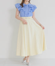 画像をギャラリービューアに読み込む, 【予約販売/5月上旬発売予定】タックリボン綿タッチフリルブラウス/MM628113