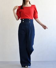 画像をギャラリービューアに読み込む, 5分袖ハート刺繍ニット/TT628305