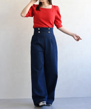 画像をギャラリービューアに読み込む, 5分袖ハート刺繍ニット/TT628305