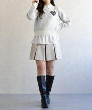 画像をギャラリービューアに読み込む, ハートモチーフ襟付きニット/TT618306