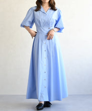 画像をギャラリービューアに読み込む, パフスリーブシャツワンピース/TT617402