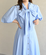 画像をギャラリービューアに読み込む, パフスリーブシャツワンピース/TT617402