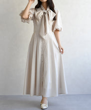 画像をギャラリービューアに読み込む, パフスリーブシャツワンピース/TT617402