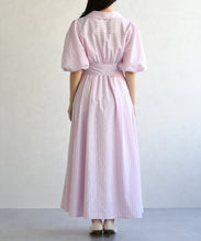 画像をギャラリービューアに読み込む, パフスリーブシャツワンピース/TT617402