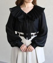 画像をギャラリービューアに読み込む, 襟プリーツシアーブラウス/TT618101