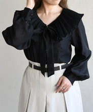 画像をギャラリービューアに読み込む, 襟プリーツシアーブラウス/TT618101