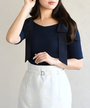 画像をギャラリービューアに読み込む, ショルダーリボンニット/TT628301