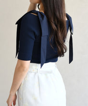 画像をギャラリービューアに読み込む, ショルダーリボンニット/TT628301