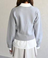 画像をギャラリービューアに読み込む, ハートモチーフ襟付きニット/TT618306