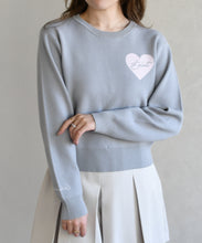画像をギャラリービューアに読み込む, ハートモチーフ襟付きニット/TT618306