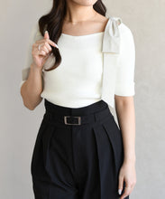 画像をギャラリービューアに読み込む, ショルダーリボンニット/TT628301