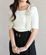 画像をギャラリービューアに読み込む, ショルダーリボンニット/TT628301