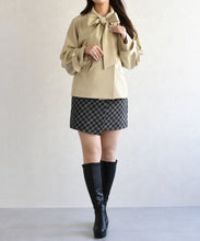 画像をギャラリービューアに読み込む, リボンタイ付きブルゾン/TT618502