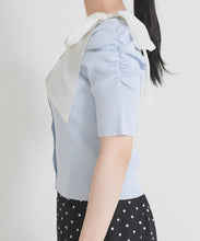 画像をギャラリービューアに読み込む, 前後2way肩リボンギャザーニット/TT628312