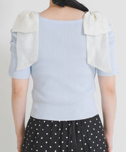 画像をギャラリービューアに読み込む, 前後2way肩リボンギャザーニット/TT628312