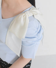 画像をギャラリービューアに読み込む, 前後2way肩リボンギャザーニット/TT628312