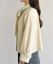 画像をギャラリービューアに読み込む, リボンタイ付きブルゾン/TT618502