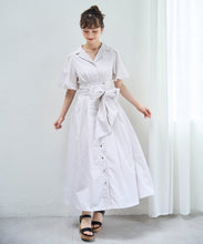 画像をギャラリービューアに読み込む, パフスリーブシャツワンピース/TT527402