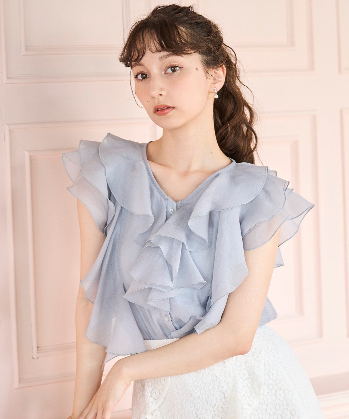 フリルシアーブラウス/TT528104 – MISCH MASCH|31 Sons de mode