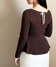 画像をギャラリービューアに読み込む, WEB限定 ペプラムラメ配色ニット/MM558307