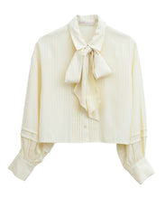 画像をギャラリービューアに読み込む, フロントタッククロップドボウタイシャツ/TT518103