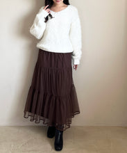 画像をギャラリービューアに読み込む, 【WEB限定】ニット×チュールスカートセットアップ/MM557408