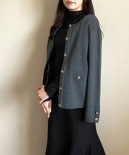 画像をギャラリービューアに読み込む, WEB限定 金ボタンニットジャケット/MM558402